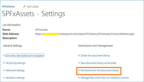 Different CDN options for SharePoint Framework Web Part